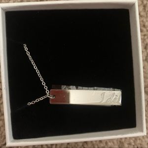 “I Do” Silver Necklace